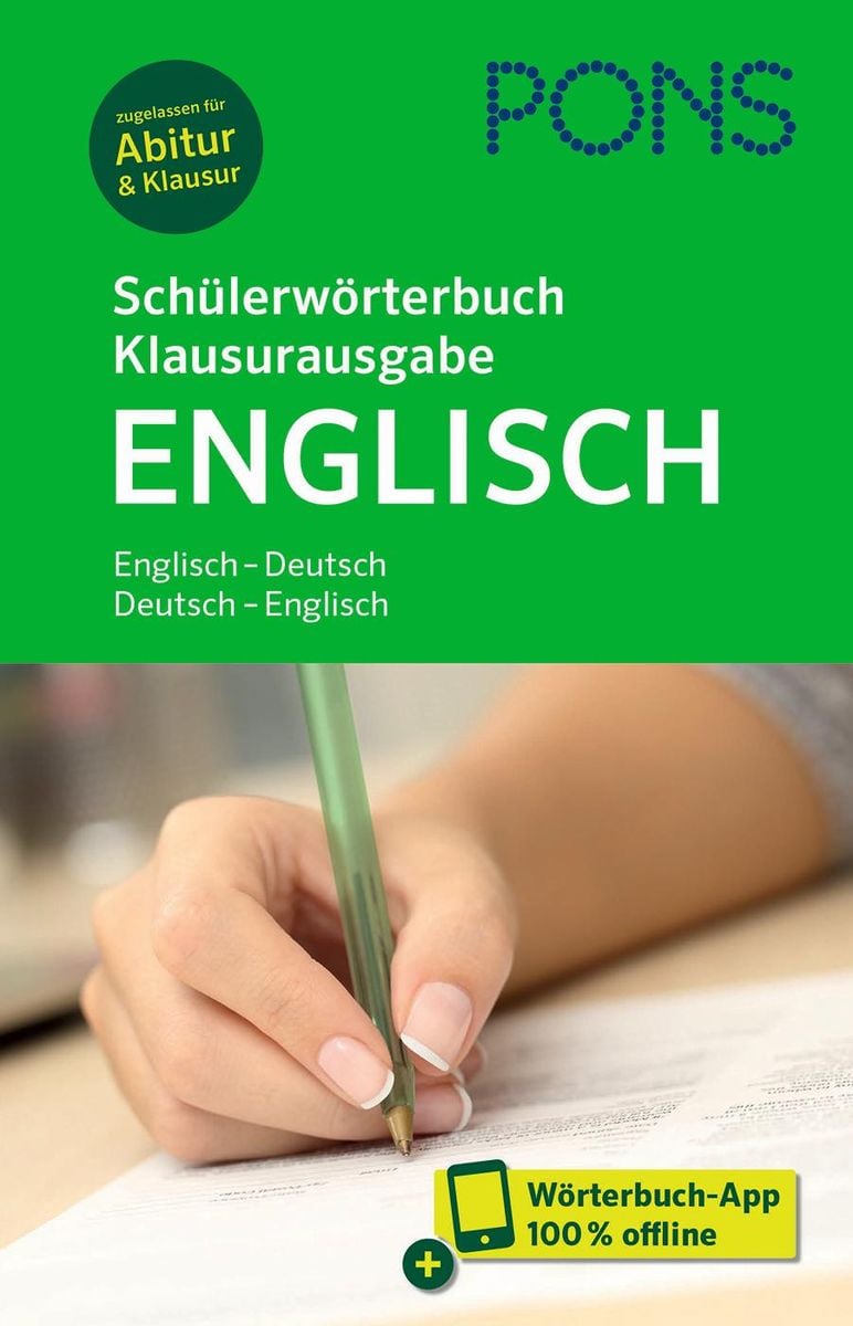 'PONS Schülerwörterbuch Klausurausgabe Englisch' - 'Englisch' Schulbuch ...