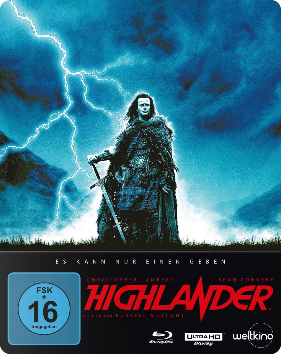 Highlander Steelbook Limited Edition Blu Ray Von Russell Mulcahy Blu Ray K