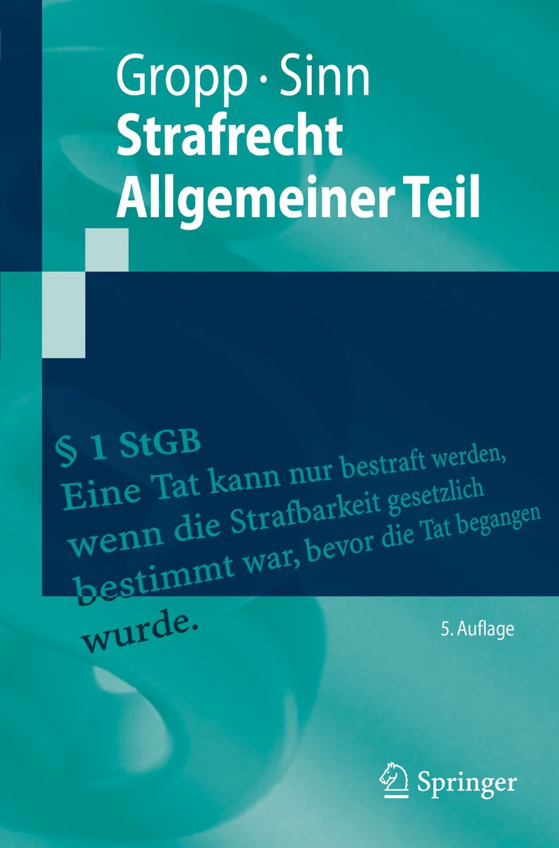 'Strafrecht Allgemeiner Teil' Von 'Walter Gropp' - Buch - '978-3-662 ...