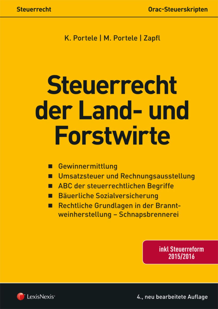 'Steuerrecht - Steuerrecht Der Land- Und Forstwirte' Von 'Karl Portele ...