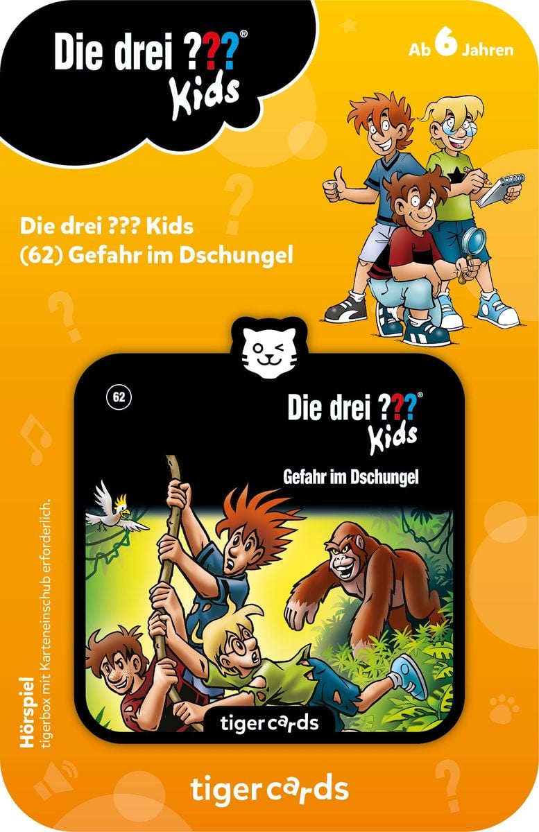 Tigercard Per Tigerbox Touch: I Tre Bambini – Pericolo Nella Giungla (Die Drei Kids) | Audiolibro Per Bambini