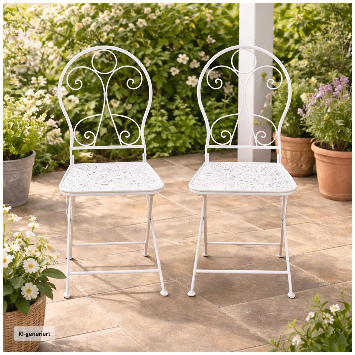 HTI-Living Gartenstuhl 2er-Set Solea Weiß Gartenstuhl 2er-Set Solea Weiß kaufen