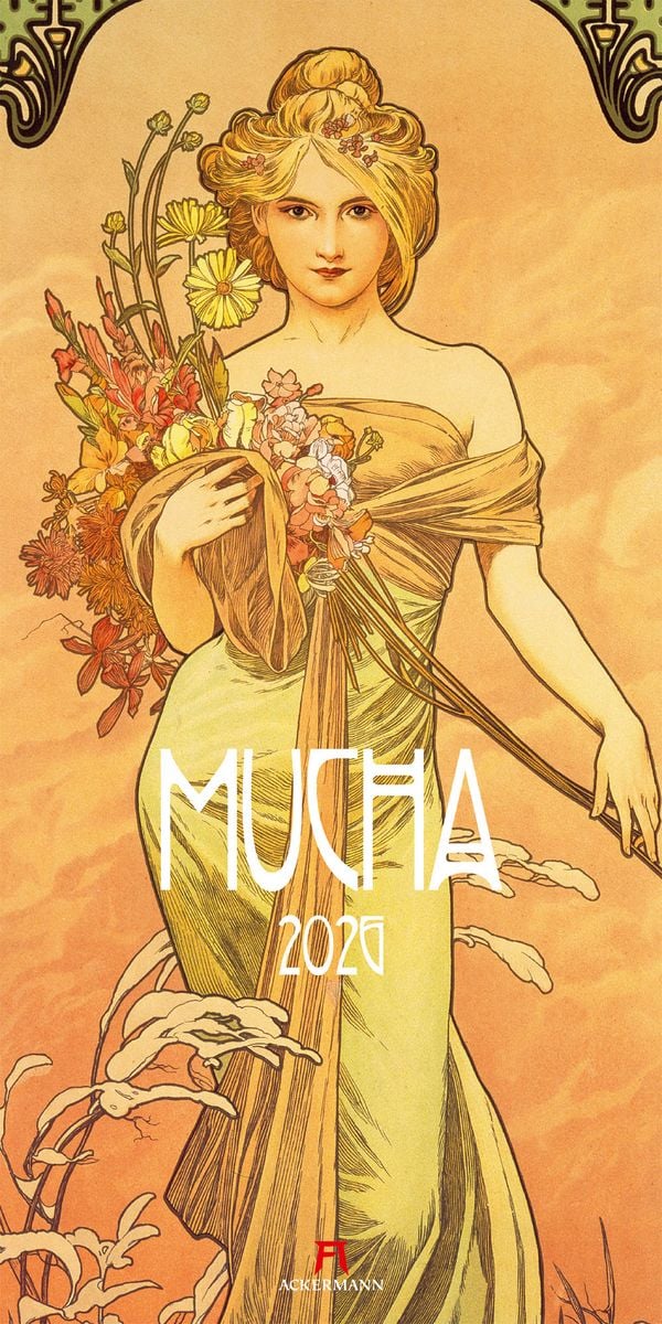 Alfons Mucha Kalender 2026 Ackermann Thalia