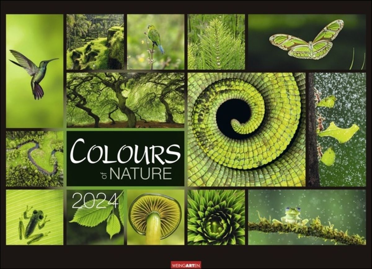 Colours Of Nature Kalender 2024 Grosser Foto Wandkalender Im Querformat 68 X 49cm Natur Kalender 2024 Mit Harmonischen Bild Und Farbkompositionen F 