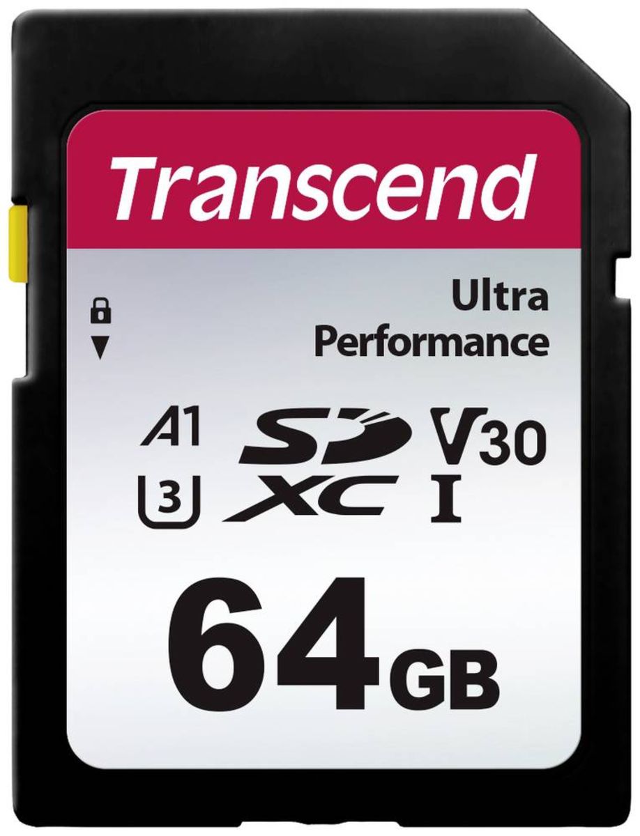 'Transcend TS64GSDC340S SDXCKarte 64 GB A1 Application Performance