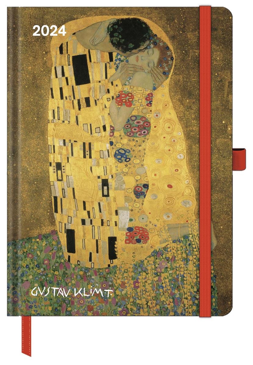 Gustav Klimt 2024 Buchkalender Taschenkalender Kunstkalender   Gustav Klimt 2024 Buchkalender Taschenkalender Kunstkalender 16x22 