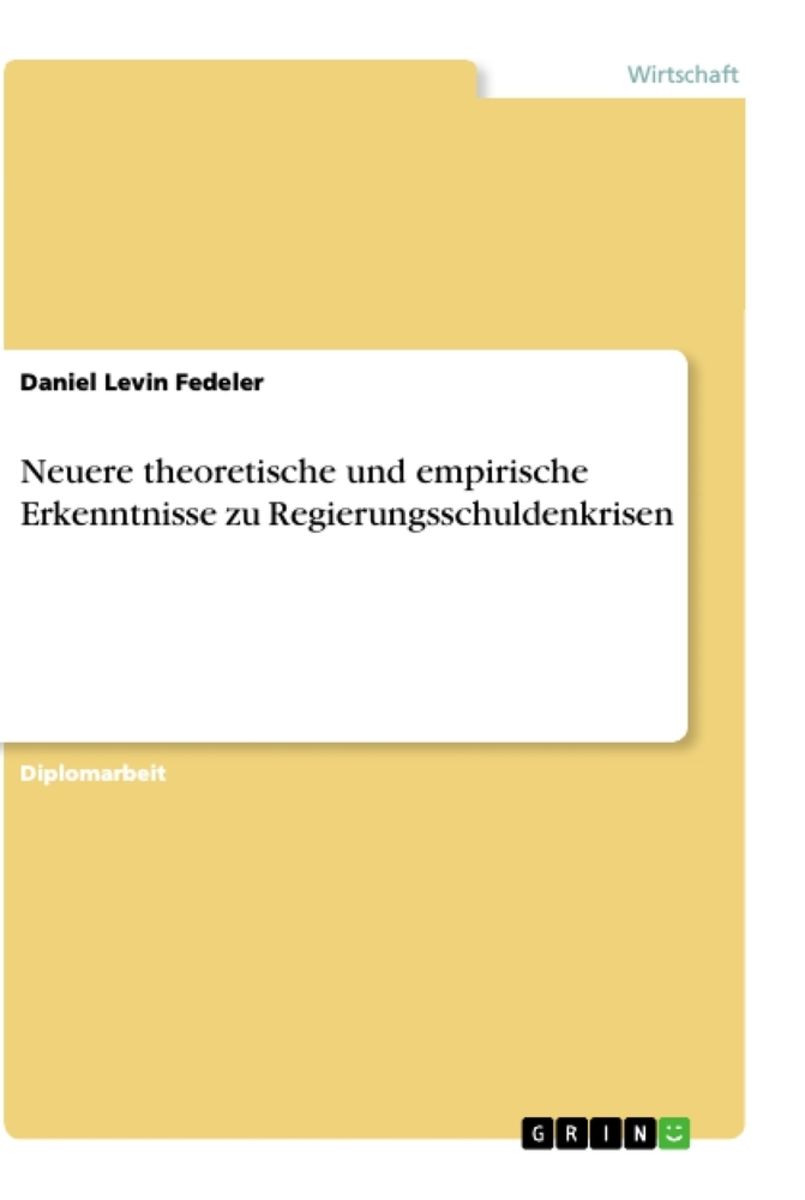 "Neuere Theoretische Und Empirische Erkenntnisse Zu ...