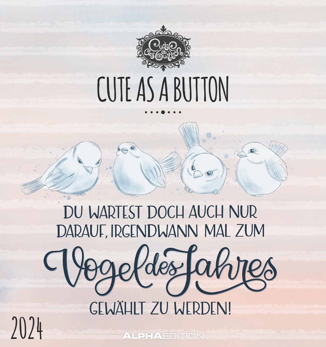 Cute as a button 2024 - Postkarten-Kalender - Kalender-mit