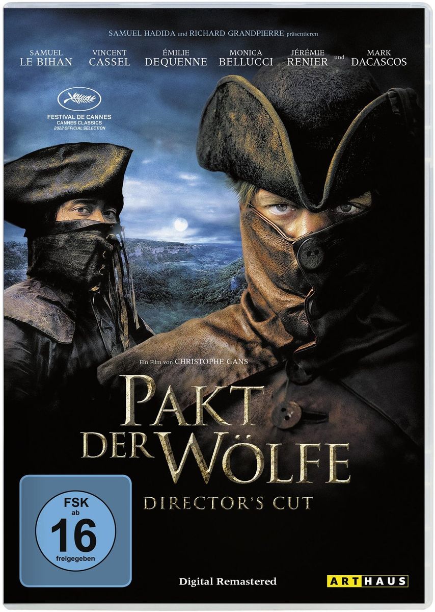 Pakt Der Wölfe Von Christophe Gans Monica Bellucci Vincent Cassel Samuel Le Bihan Emilie 