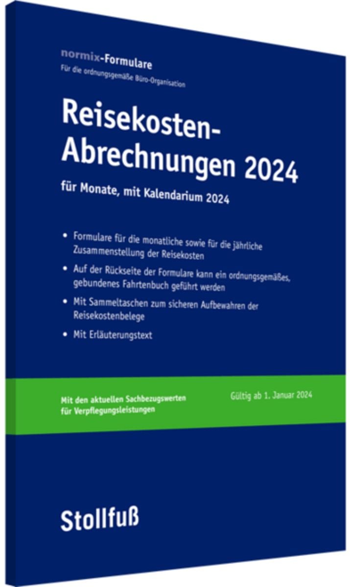 'ReisekostenAbrechnung 2024 mit Kalendarium' von '' Buch '978308