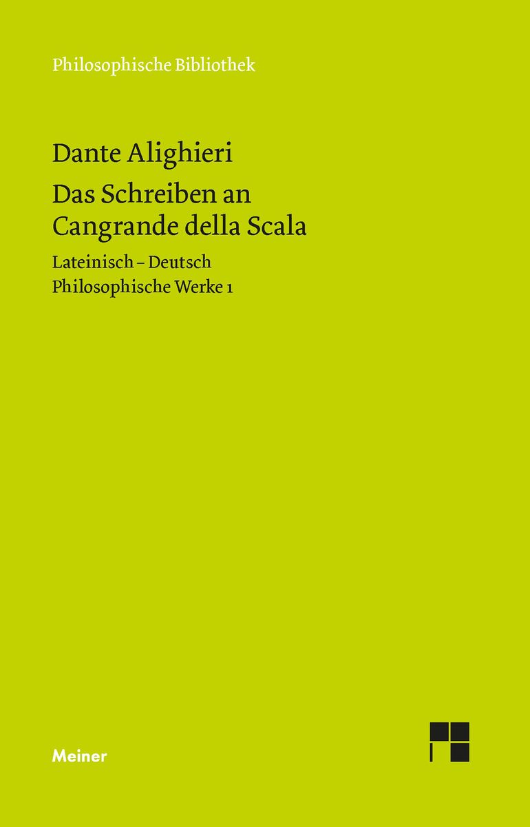 Das Schreiben an Cangrande della Scala von Dante Alighieri eBook