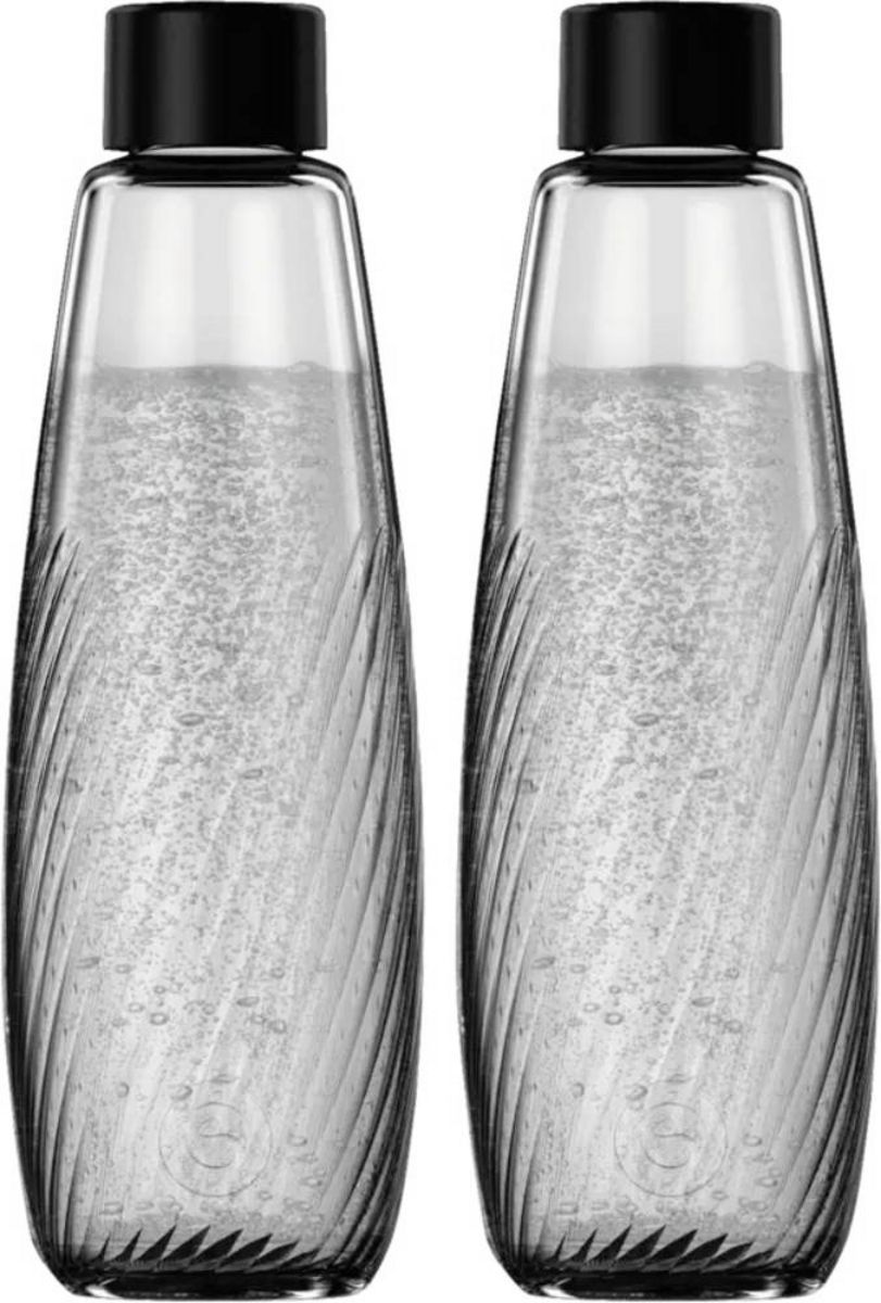 Sodastream Glasflasche DUO Glasflasche Riffled Schwarz, Transparent kaufen