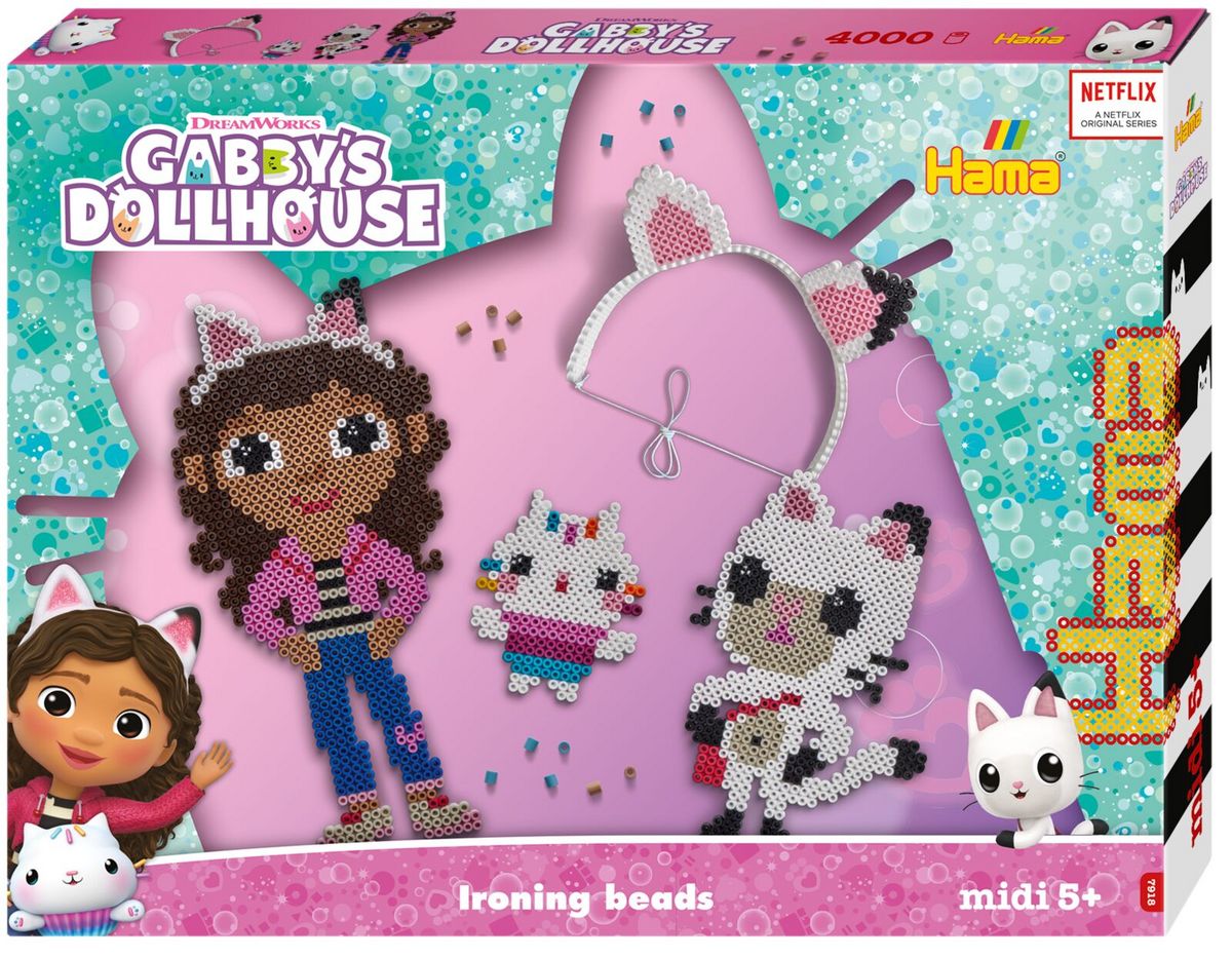 Gabby's Dollhouse Schmuckset - Über 1000 Bunte Perlen & Charms Für Kreative Armbänder