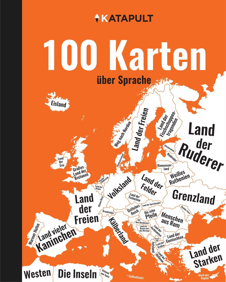 100 Karten über Sprache Von Katapult Verlag Buch 978 3 948923 00 6