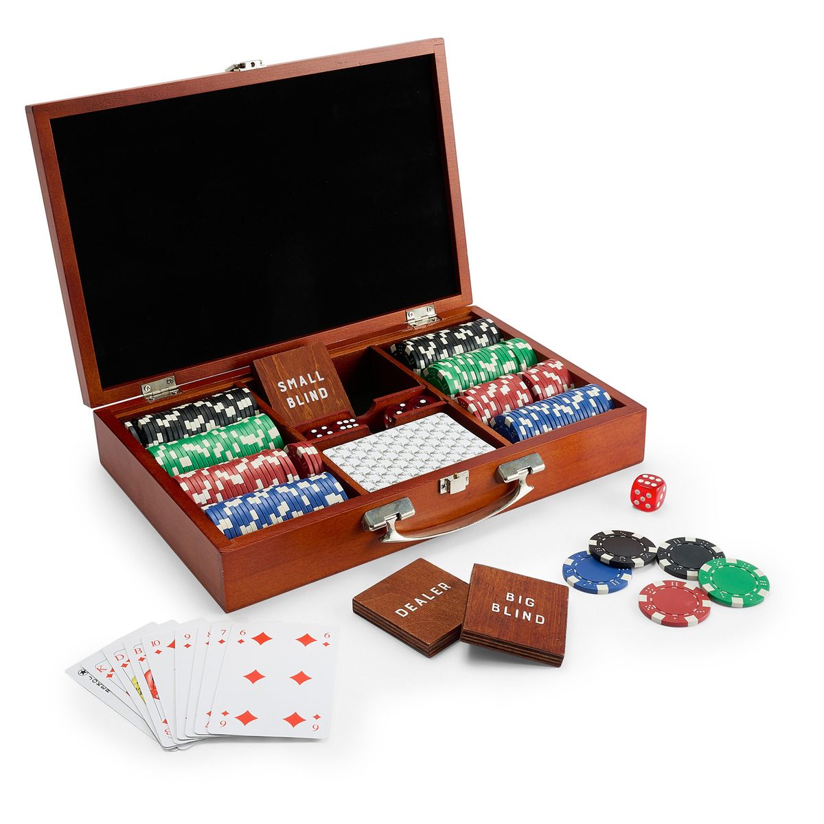 Brettspiele PokerSet Holzkoffer kaufen Spielwaren Thalia