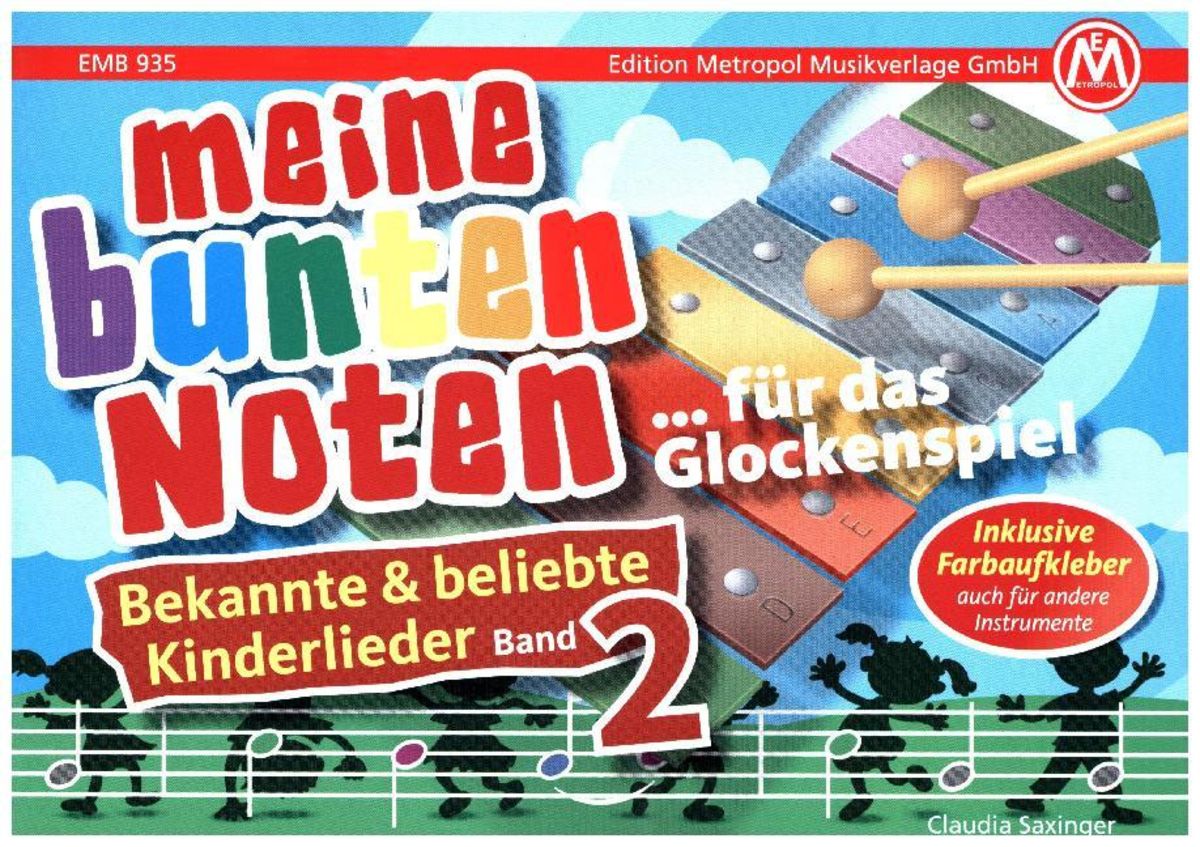 'Meine bunten Noten für das Glockenspiel, Kinderlieder. Band 2' von