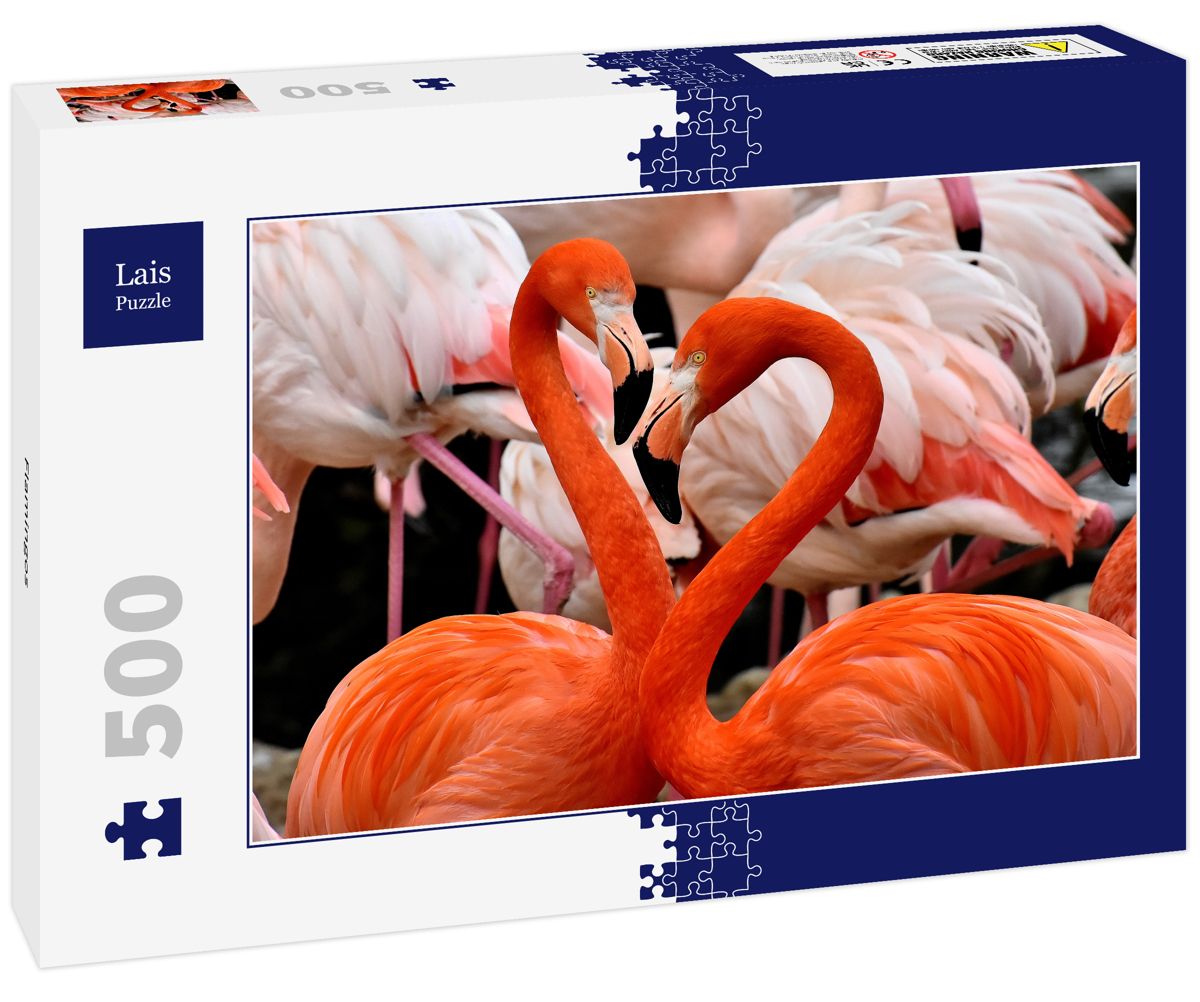 GLOREX Puzzle 3D Fenicottero Rosa - Modellino Da Costruire In Legno FSC, Ideale Per Fai Da Te E Decorazioni