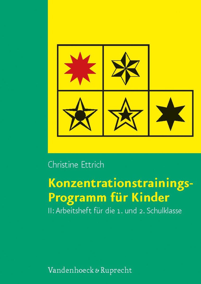 'Konzentrationstrainings-Programm Für Kinder. Arbeitsheft II: 1. Und 2 ...