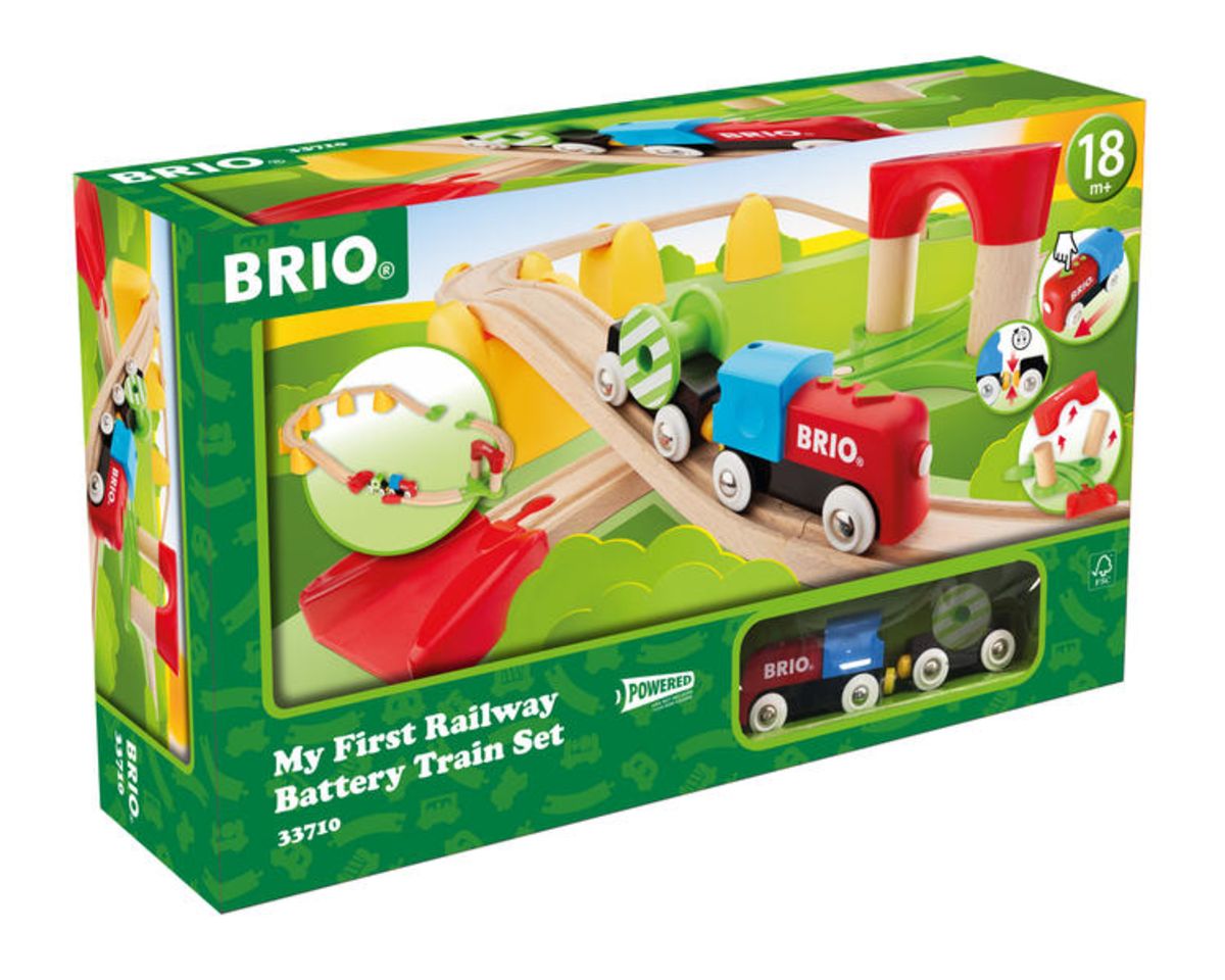 BRIO Meine Erste Holzeisenbahn - Spielset Für Kinder Ab 18 Monaten