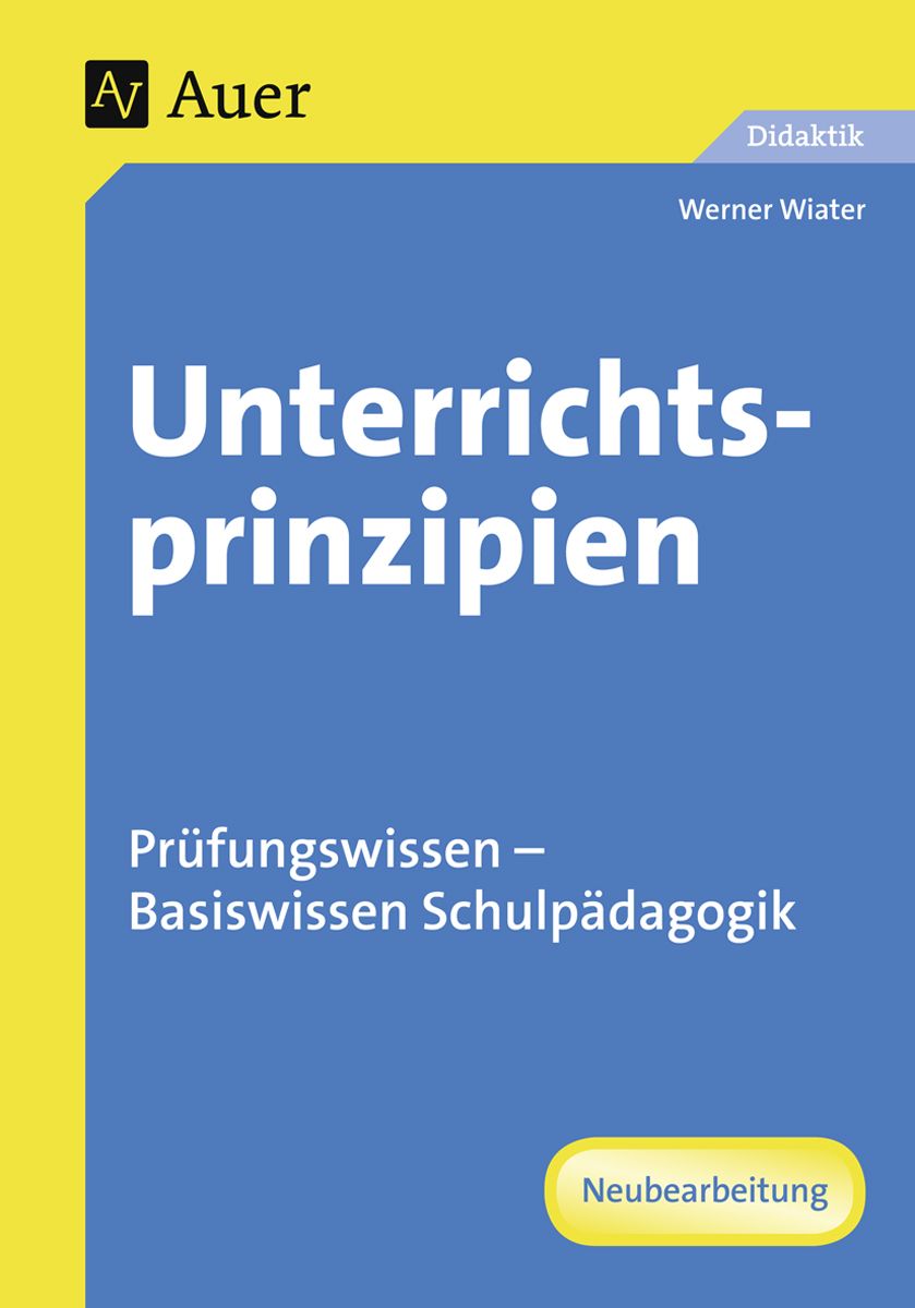 Unterrichtsprinzipien - Didaktik & Methodik Schulbuch - 978-3-403-03617 ...