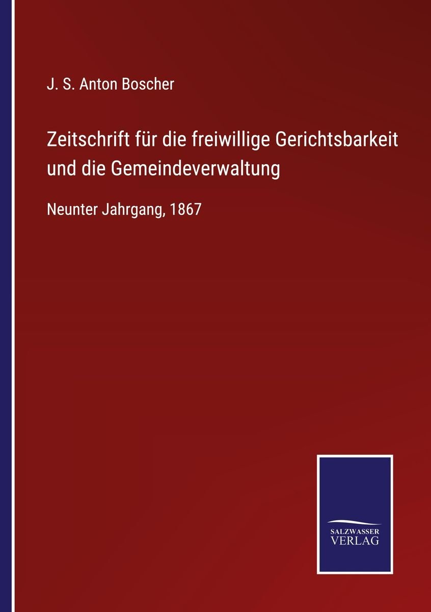 'Zeitschrift Für Die Freiwillige Gerichtsbarkeit Und Die ...