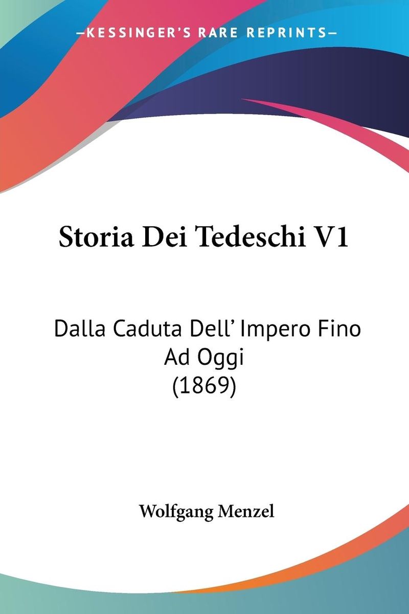 'Storia Dei Tedeschi V1' 'Italienisch' Schulbuch '9781120497147'