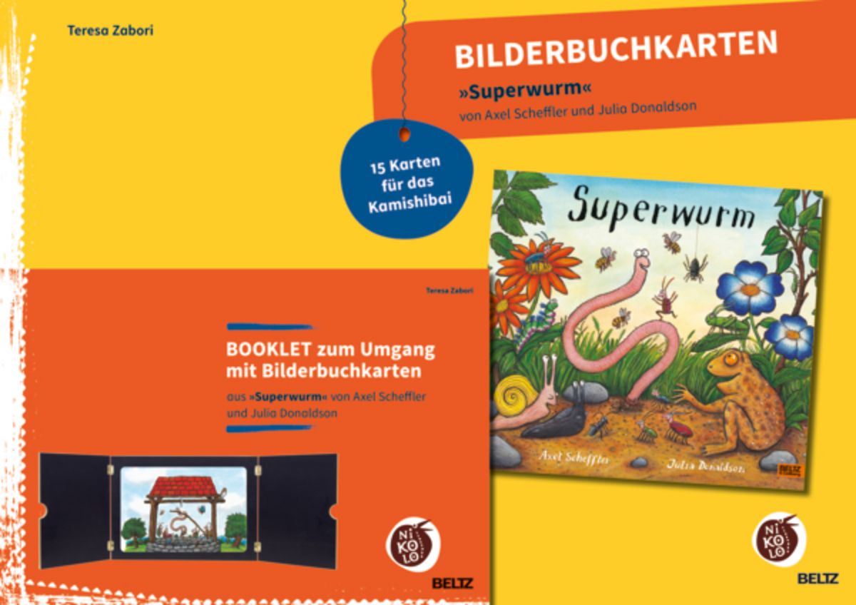 Bilderbuchkarten »Superwurm« von Axel Scheffler und Julia