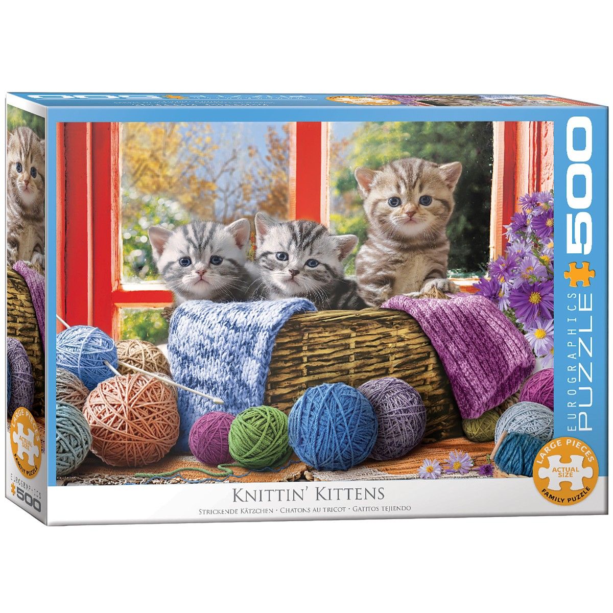 Strickende Kätzchen (Puzzle) kaufen