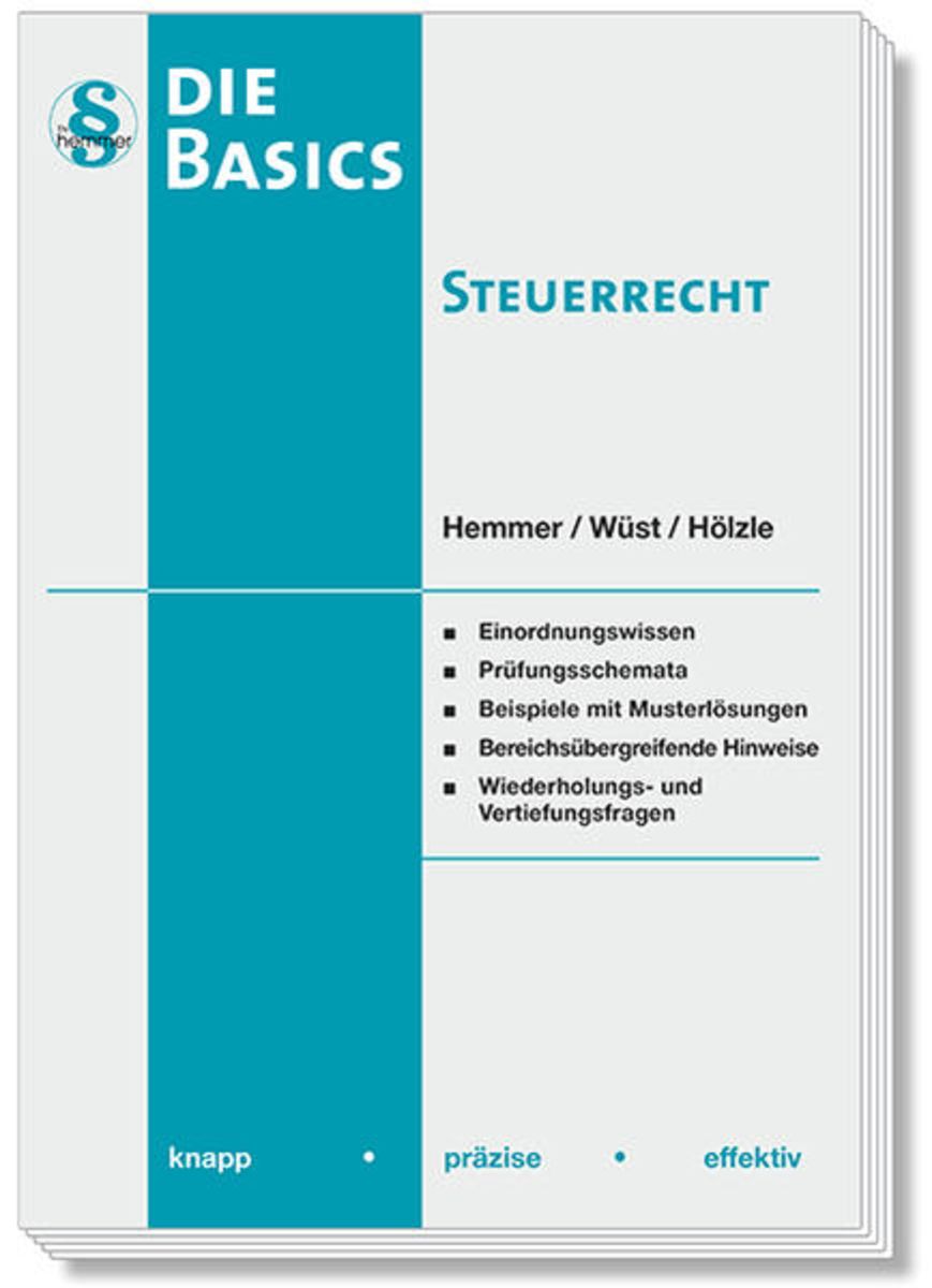 'Basic Steuerrecht' Von 'Karl-Edmund Hemmer' - Buch - '978-3-86193-733-3'