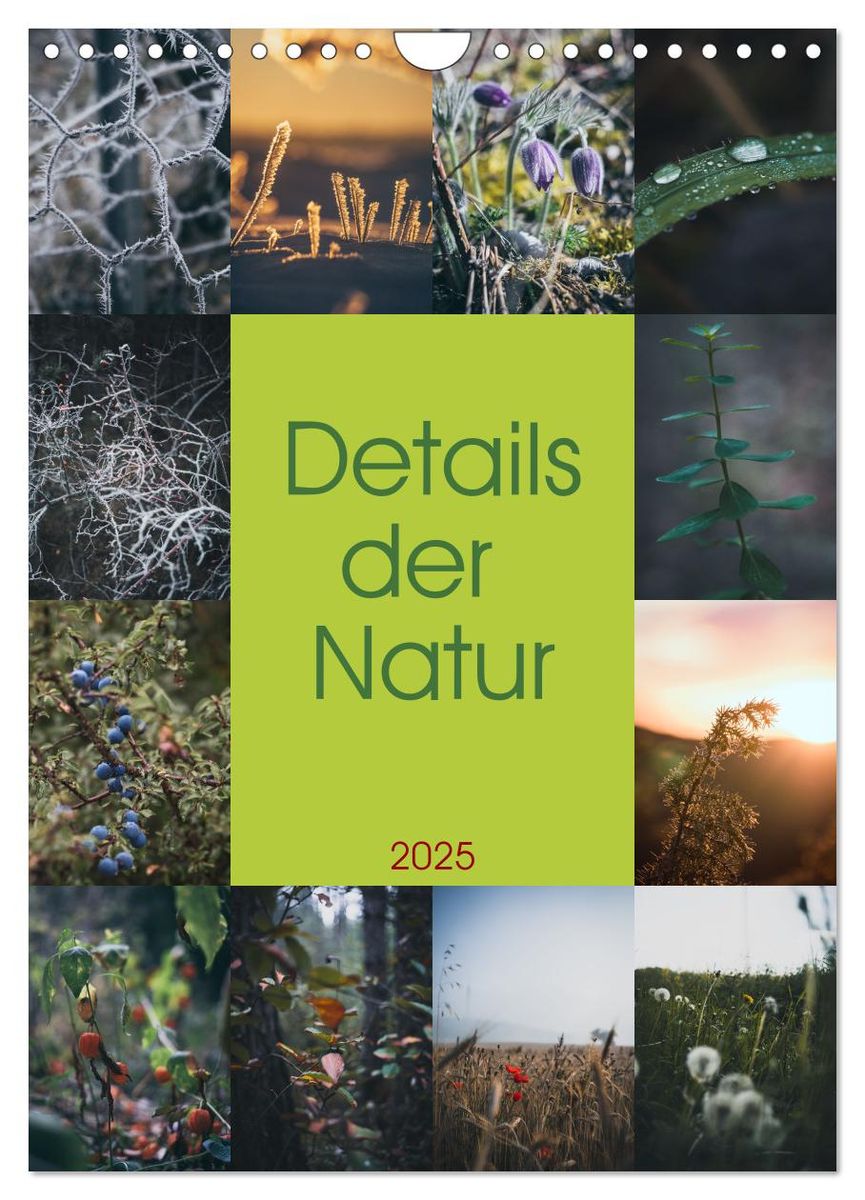 Details der Natur (Wandkalender 2025 DIN A4 hoch), CALVENDO Monatskalender Wandkalender Thalia