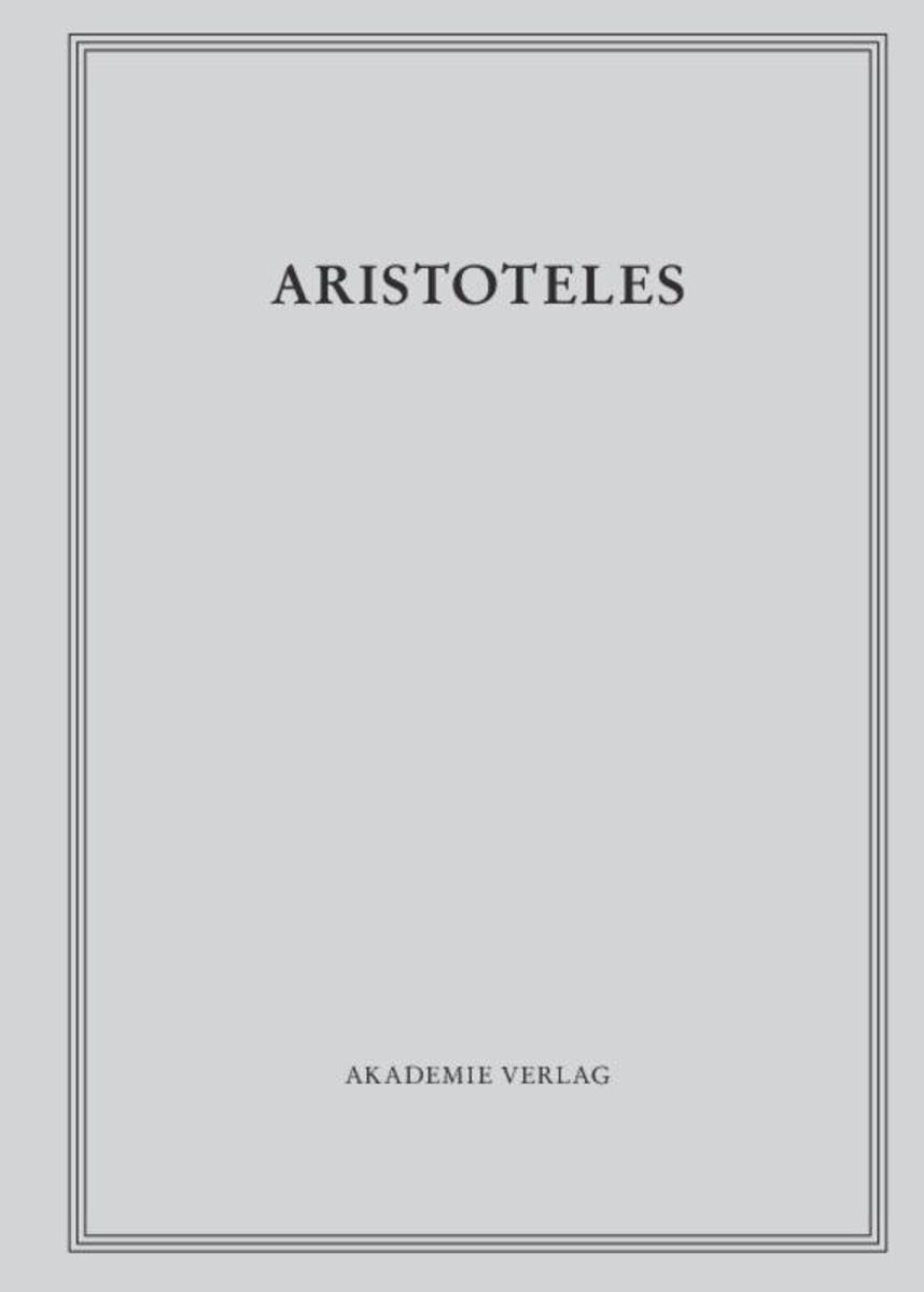 Aristoteles Aristoteles Werke / Poetik Buch Thalia