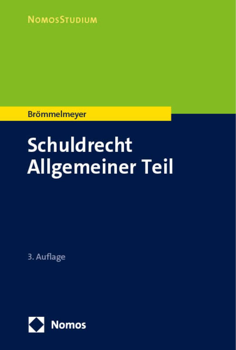 'Schuldrecht Allgemeiner Teil' Von 'Christoph Brömmelmeyer' - Buch ...