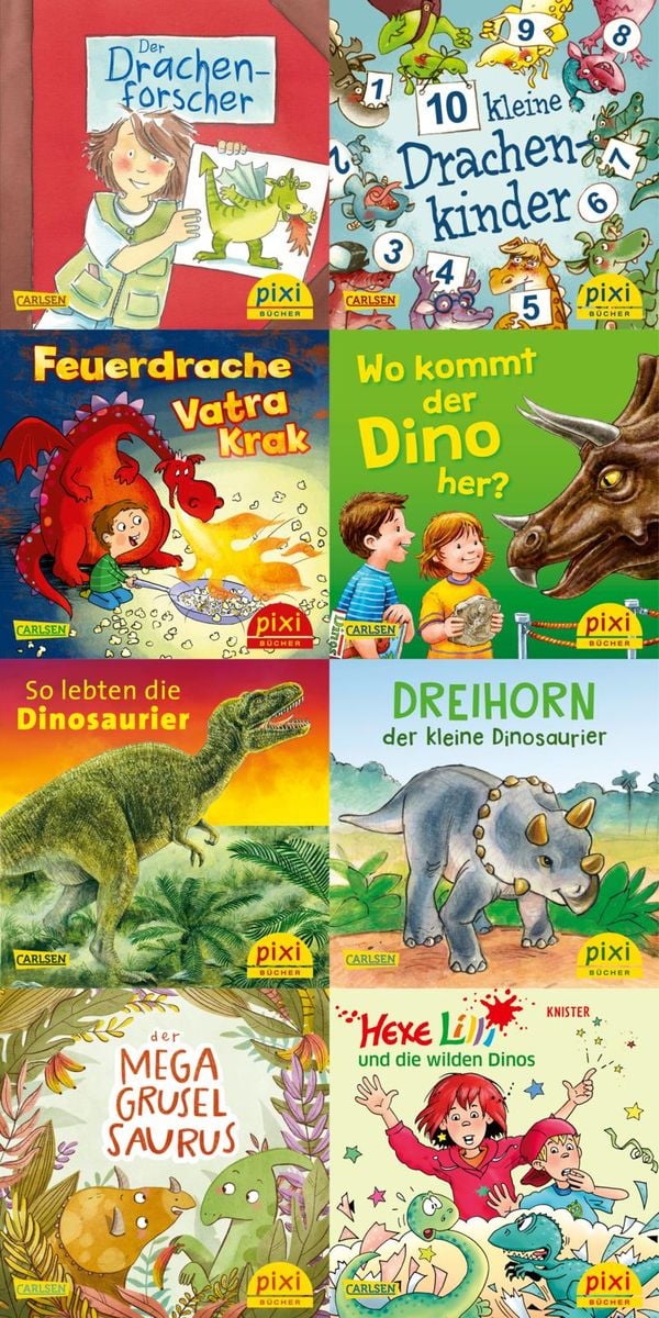 語学+参考書 PIXI-Buecher. Serie 145. Pixis grosse Welt der Tiere. 64 Exemplare a Euro 095 Pixi-8er-Set 306: Pixis Lieblingstiere (8x1 Exemplar
