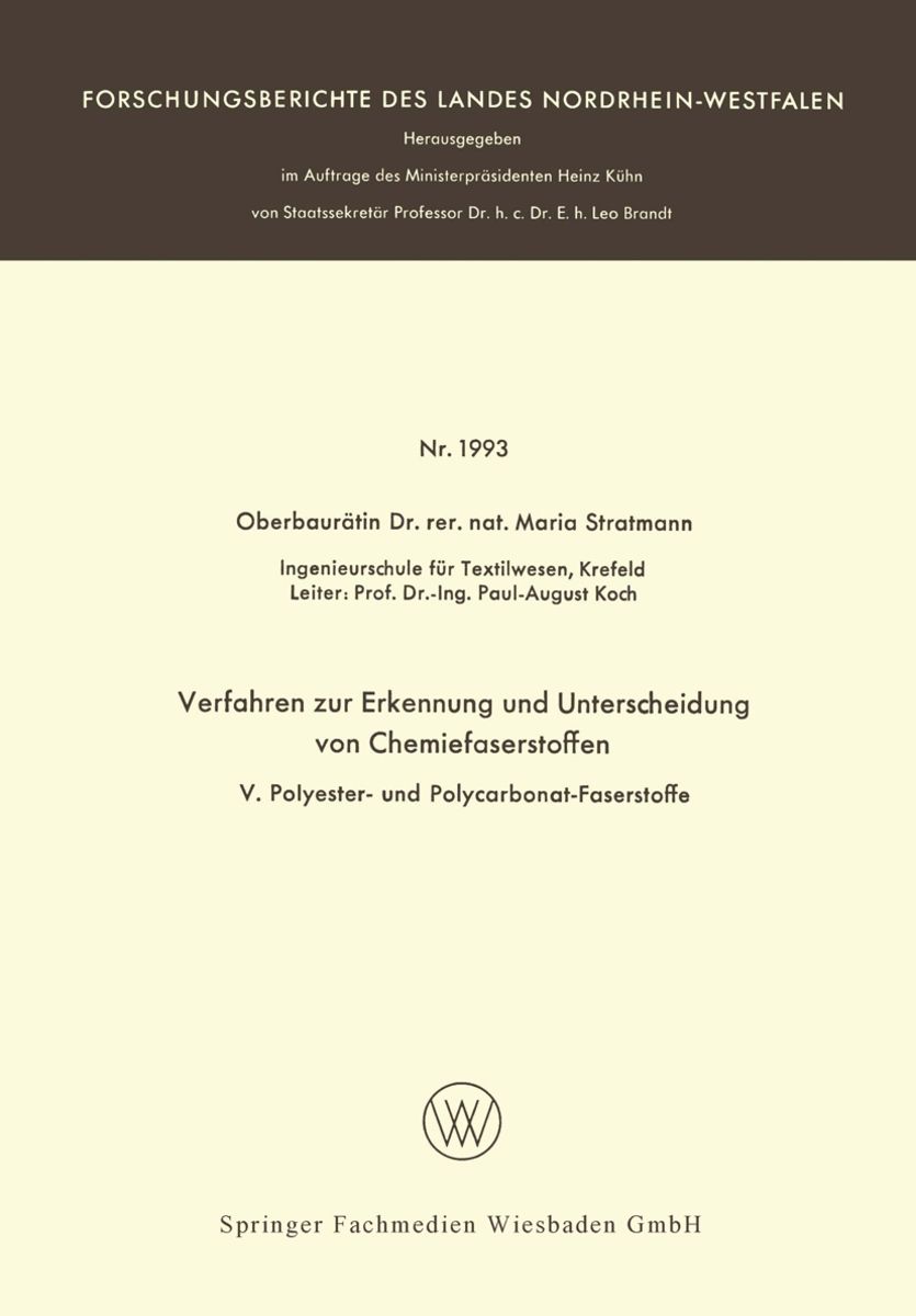 Verfahren zur Erkennung und Unterscheidung von Chemiefaserstoffen" online  kaufen