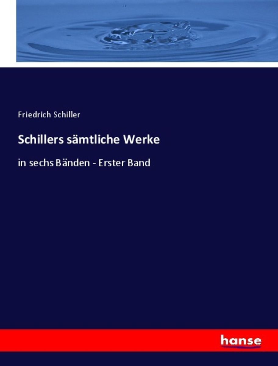 'Schillers Sämtliche Werke' Von 'Friedrich Schiller' - Buch - '978-3 ...