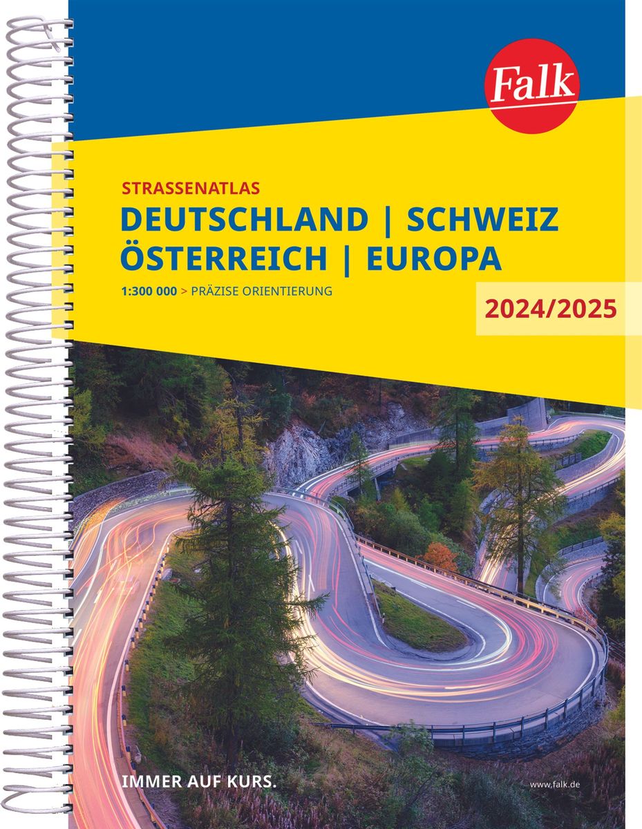 'Falk Straßenatlas 2024/2025 Deutschland, Schweiz, Österreich 1300.000