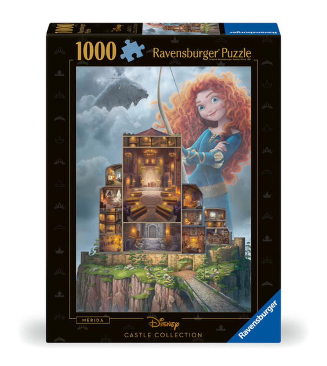 Ravensburger Disney Castle Series Puzzles 6/10 Aurora & 9/10 on sale Merida