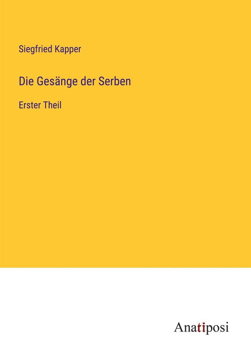 "Die Gesänge Der Serben" Online Kaufen | Thalia