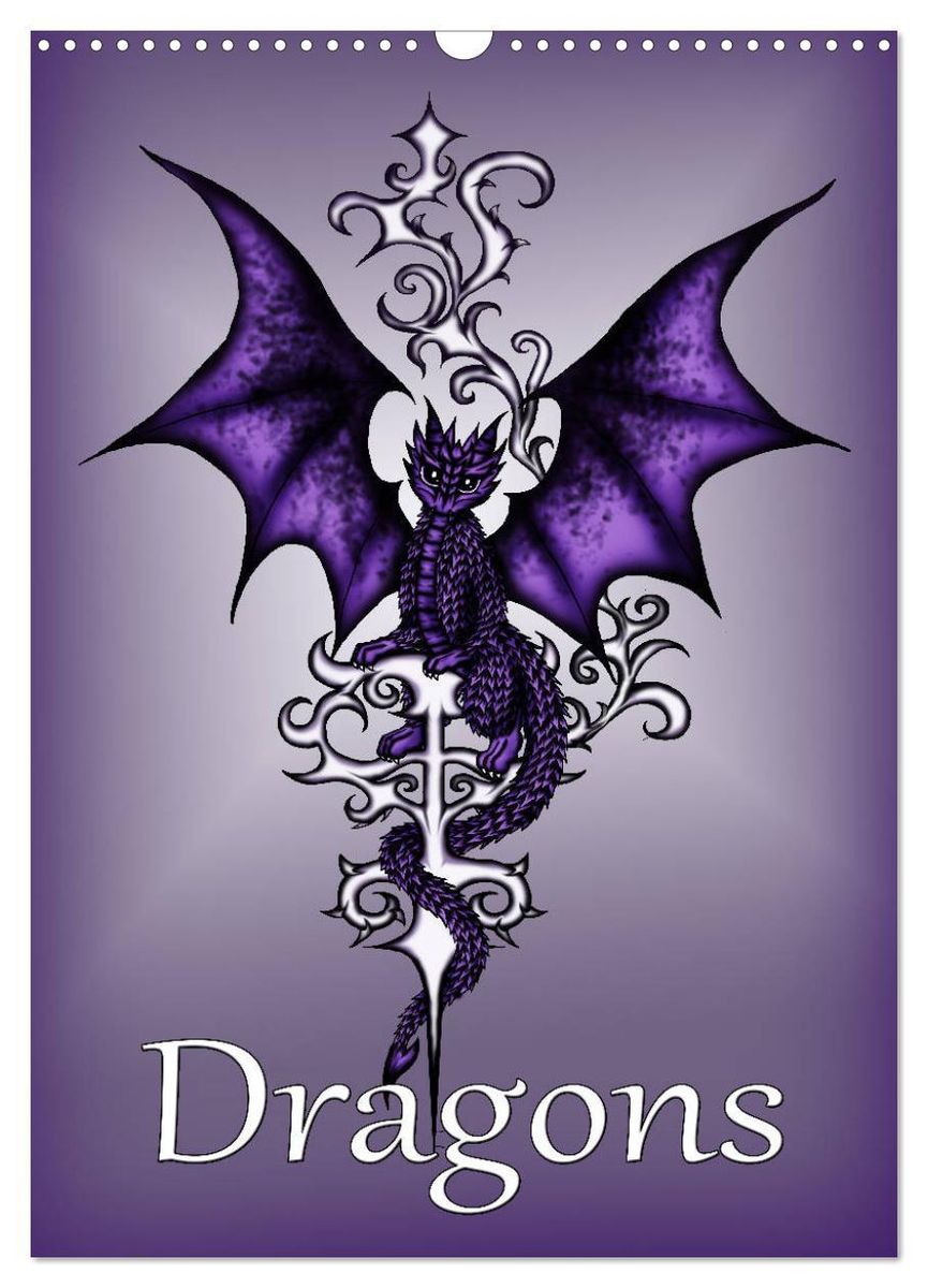 'Dragons (Wall Calendar 2025 DIN A3 portrait), CALVENDO 12 Month Wall 