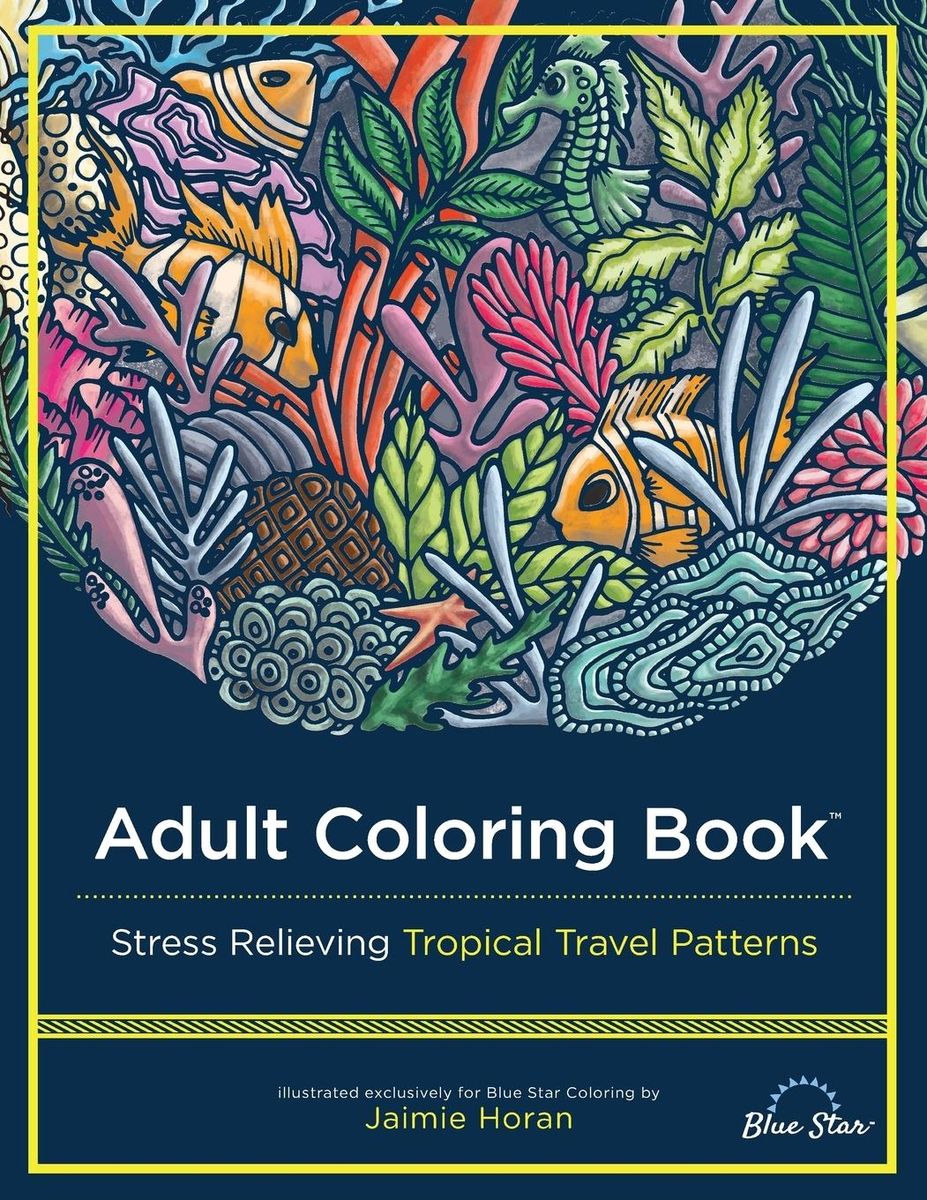 'Adult Coloring Book' von 'Blue Star Coloring' 'Taschenbuch' '9781