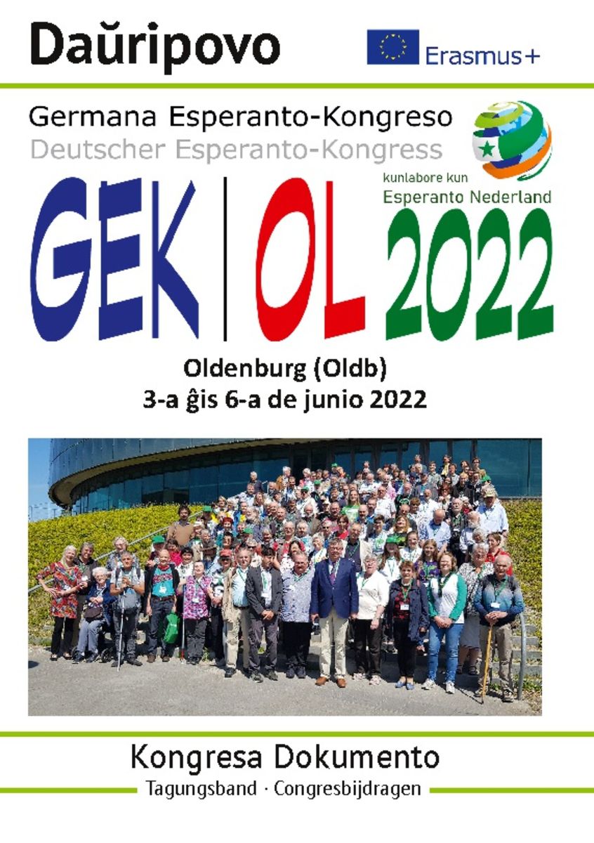 "Germana Esperanto-Kongreso Oldenburg 2022" Online Kaufen