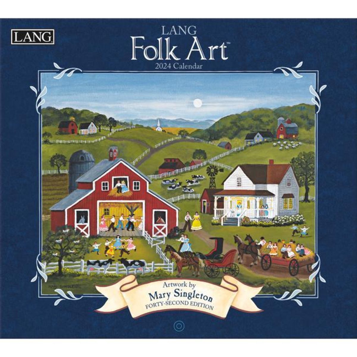 'Lang Folk Art(tm) 2024 Wall Calendar' 'Englische Bücher'