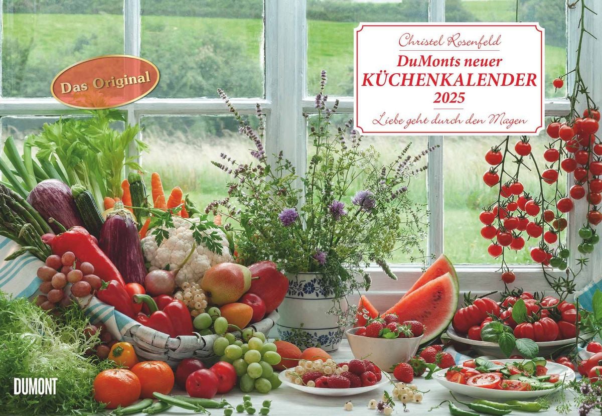 'DUMONTS neuer Küchenkalender 2025 Broschürenkalender mit Rezepten