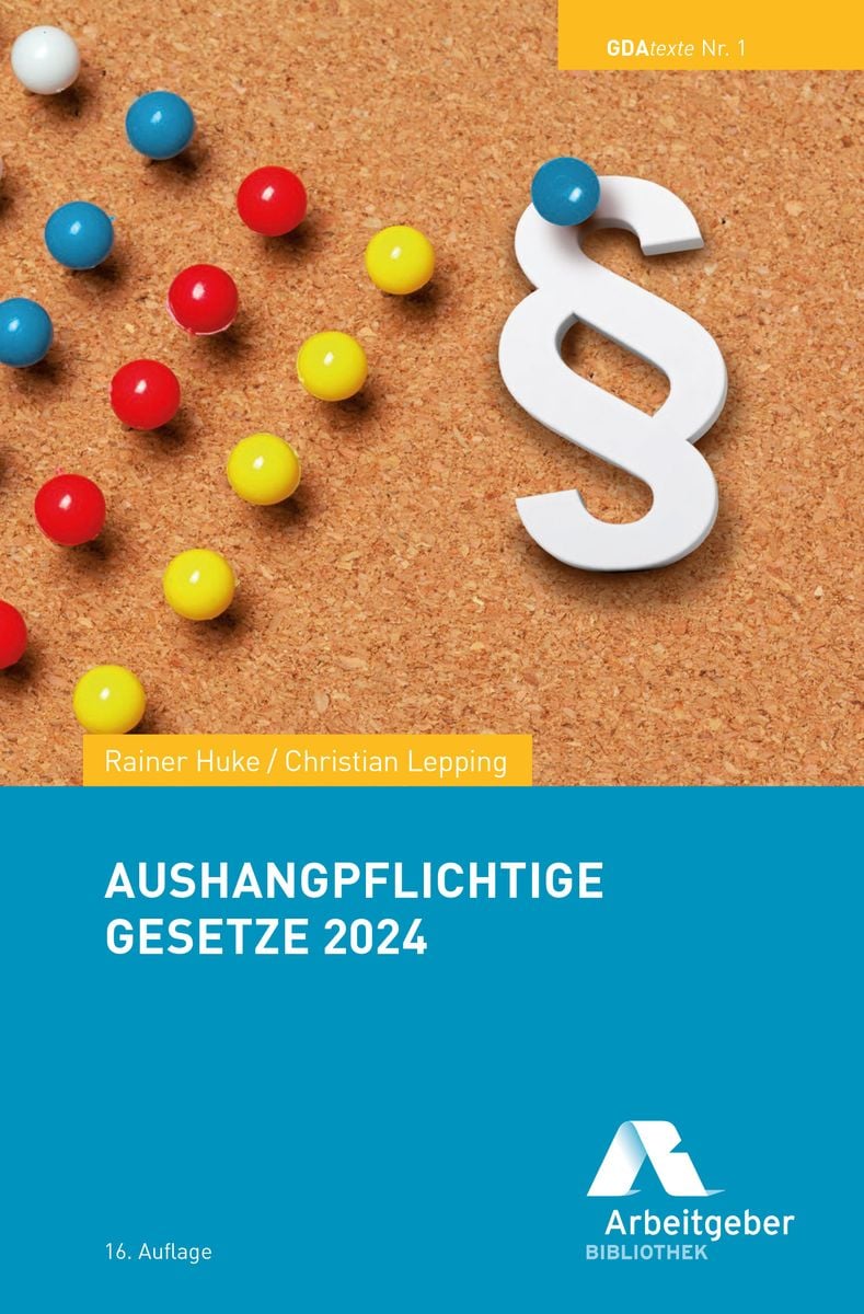 "Aushangpflichtige Gesetze 2024" Online Kaufen | Thalia