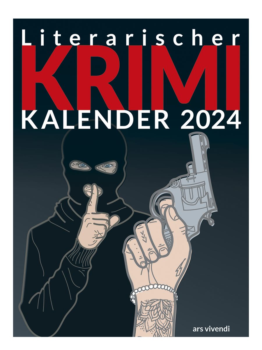 'Literarischer Krimi Kalender 2024' 'Wandkalender'