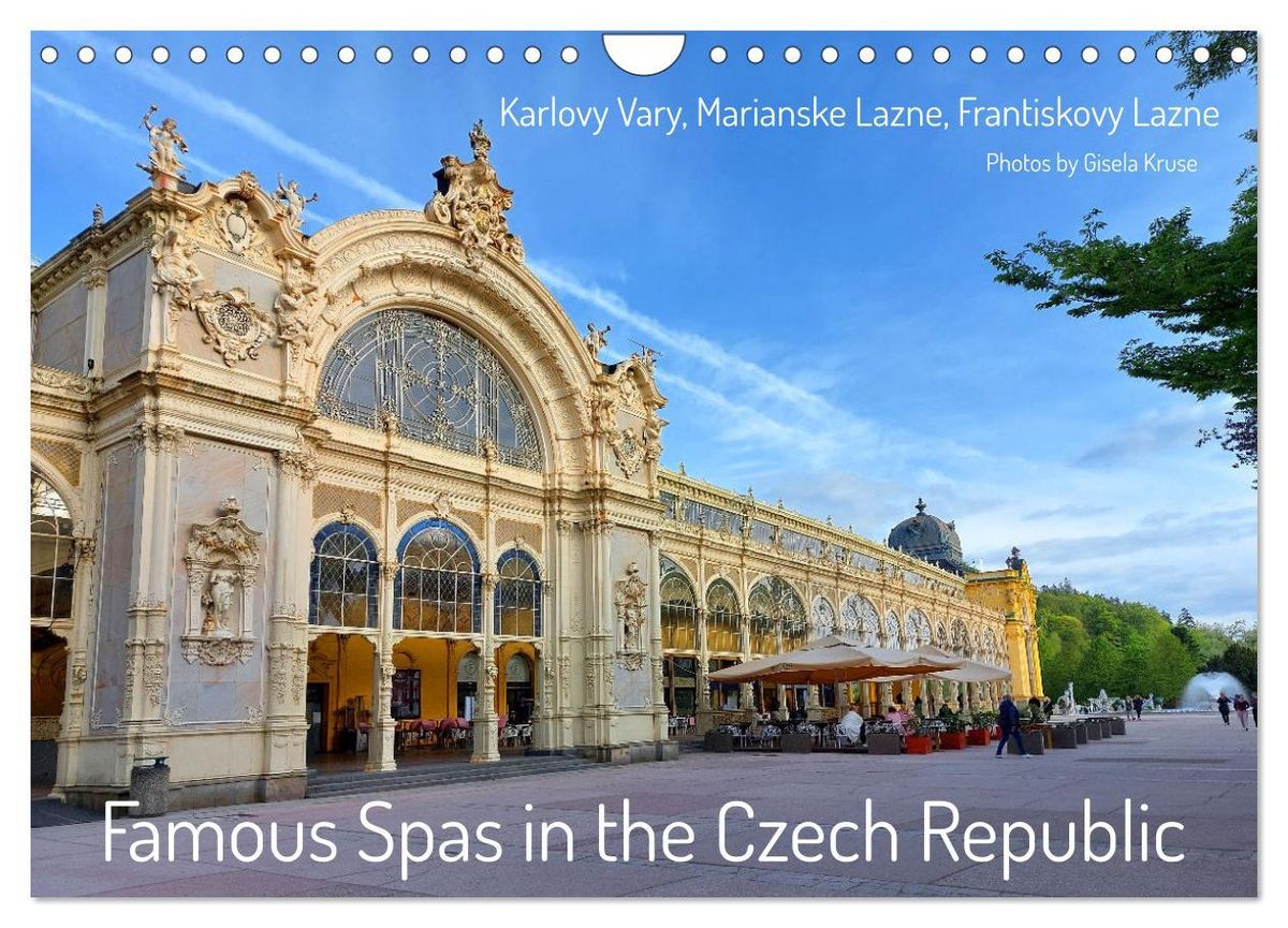 'Famous Spas in the Czech Republic (Wall Calendar 2025 DIN A4 landscape), CALVENDO 12 Month Wall 