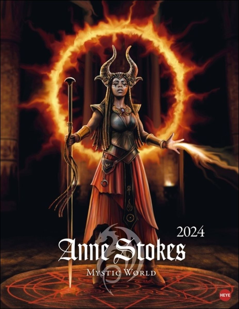 'Anne Stokes Mystic World Posterkalender 2024' 'Athesia'