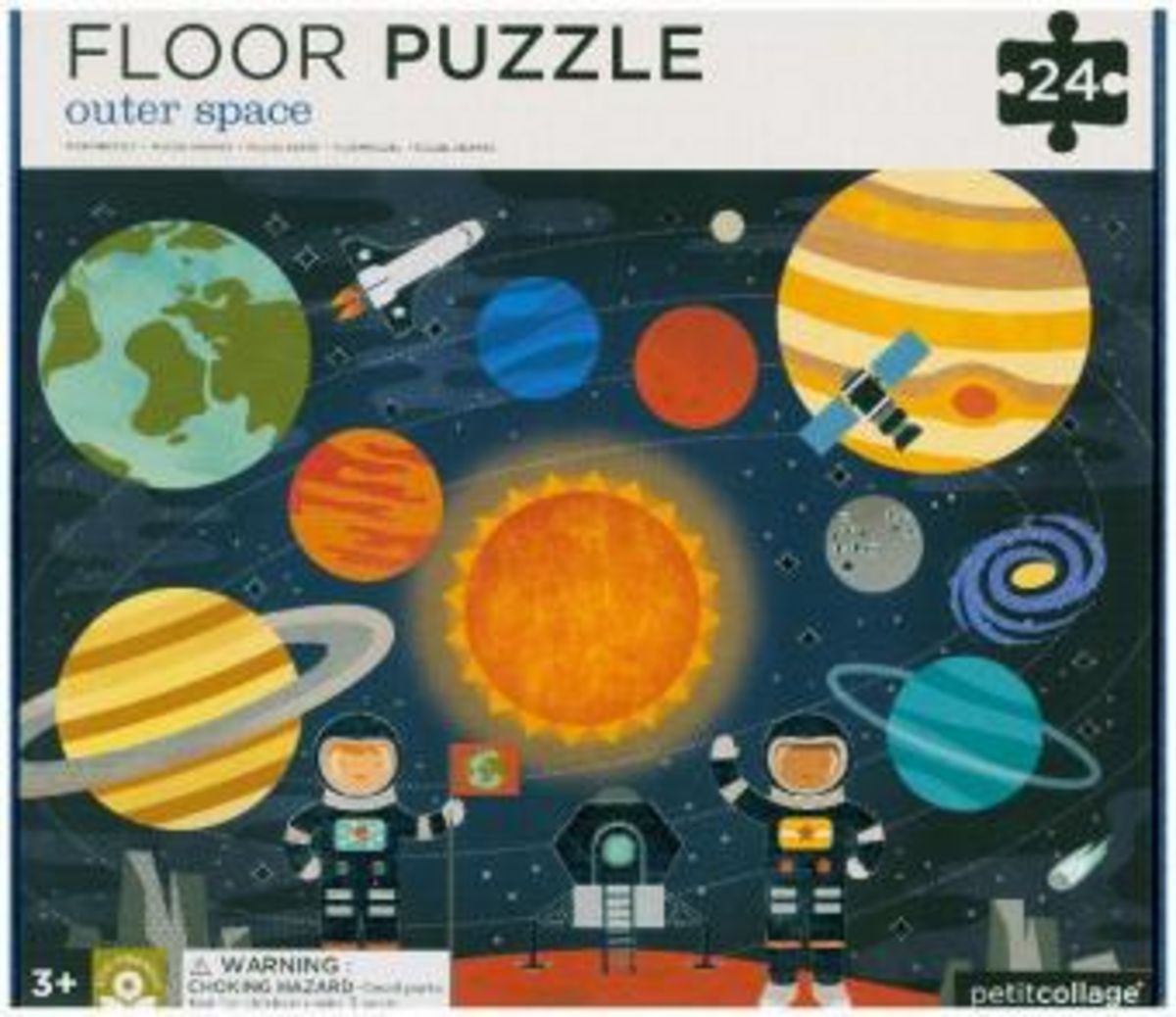 'Petit Collage - Floor Puzzle Weltall 24 Teile' kaufen - Spielwaren