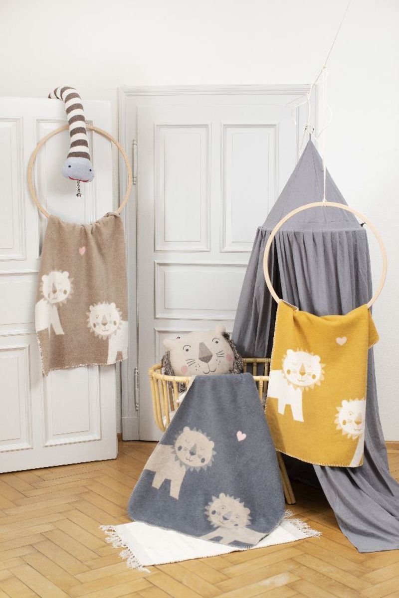 'Fussenegger Babydecke "Löwen" gold online bestellen