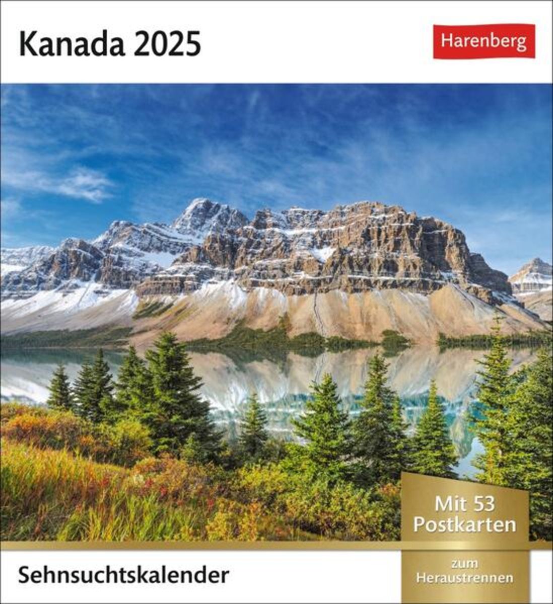 'Kanada Sehnsuchtskalender 2025 Wochenkalender mit 53 Postkarten